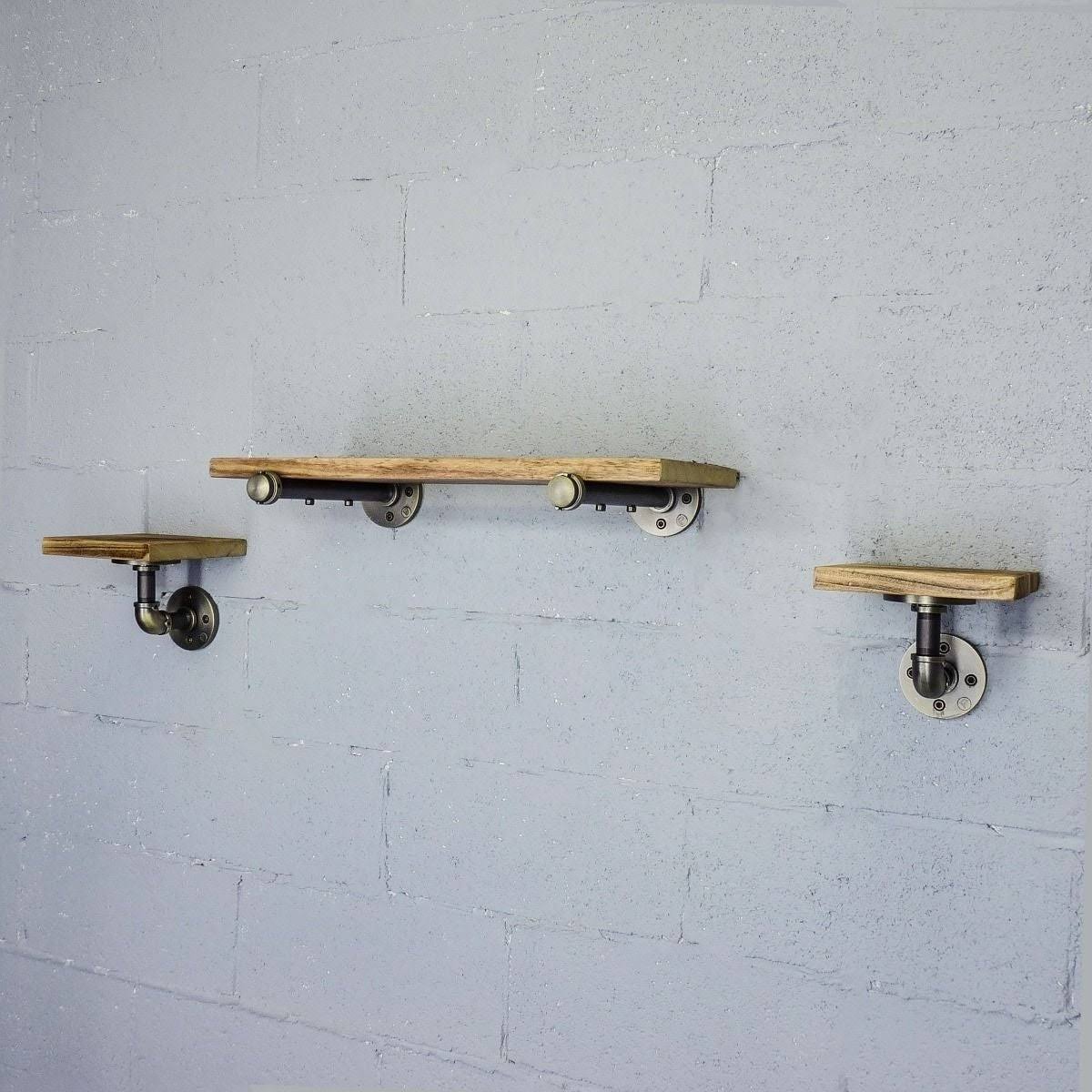 Black Set of 3 Wall Shelf M8545