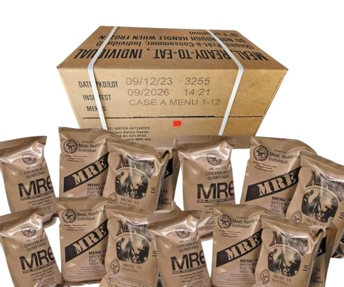 24 full food packs Military meals ready to eat with heater D175768