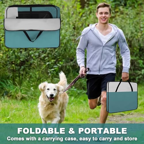 Portable Foldable Pet Playpen with Removable Mesh Shade Cover N92505