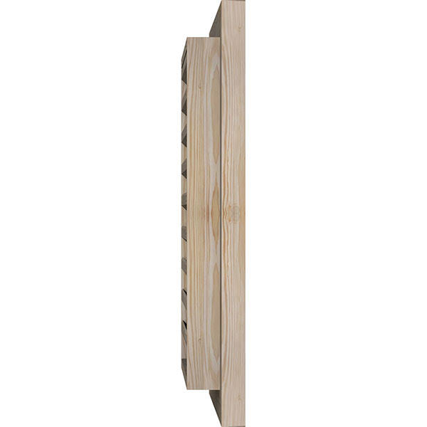 18-in x 16-in Unfinished Smooth Pine Gable Vent T2465
