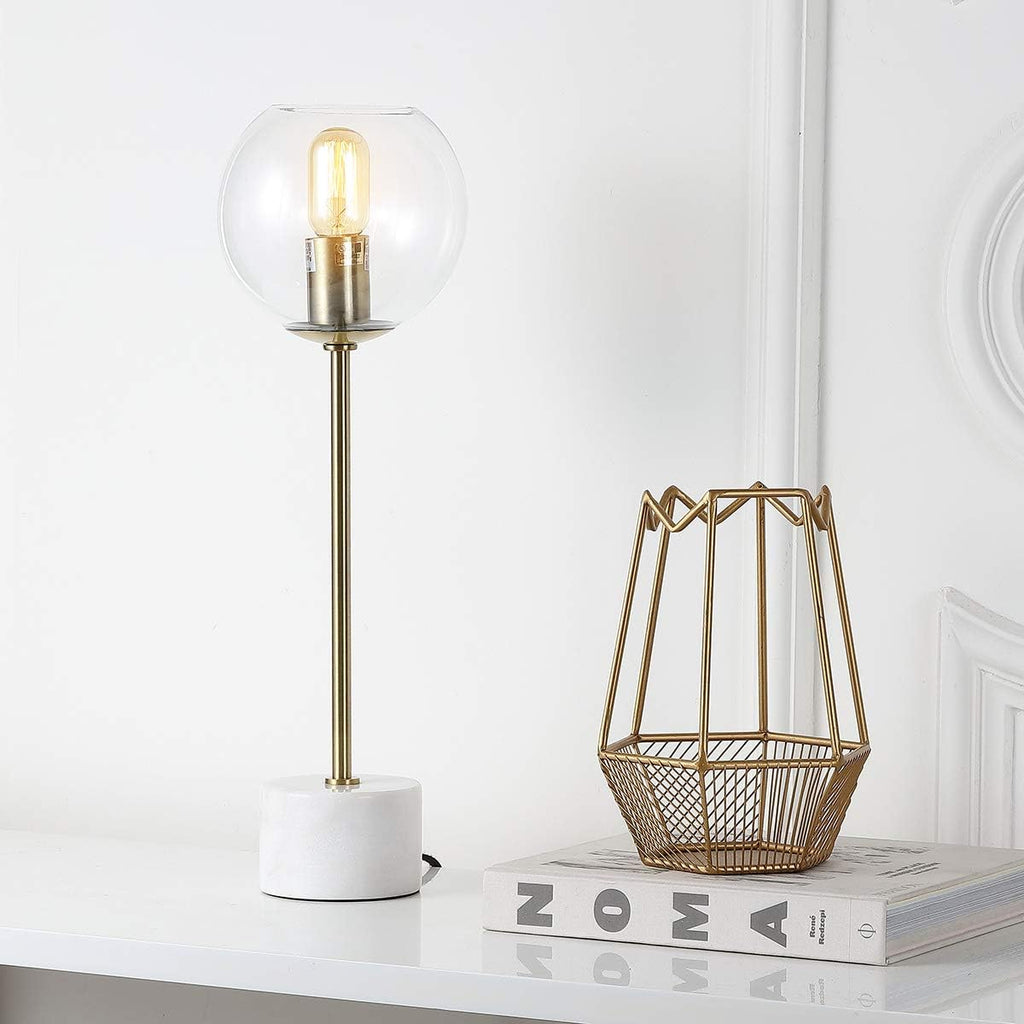 Brass Gold/White 22-inch Table Lamp V148950