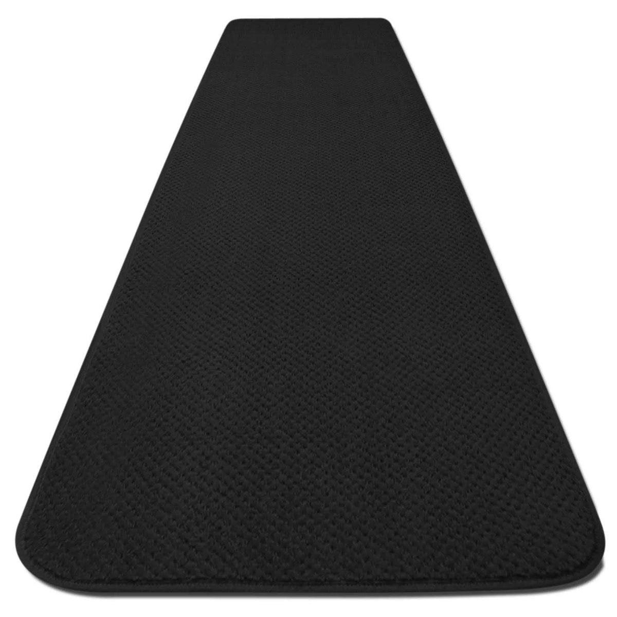 Skid-Resistant Black Carpet Runner 12 ft. x 27 in. B4680