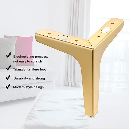 4 PCS Gold Metal Furniture Legs R763