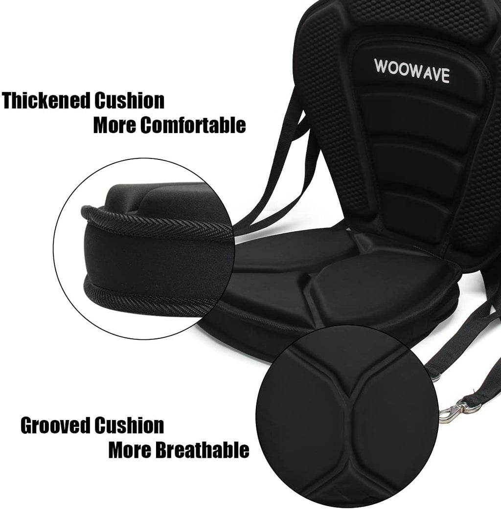Thickened Kayak Seat with Detachable Back Storage Bag S67624