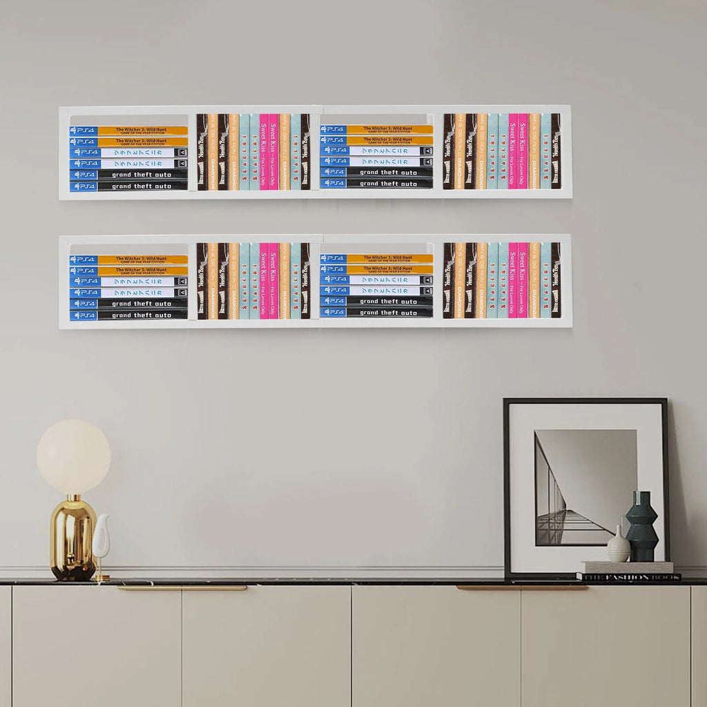 Metal Storage Media Shelf CD DVD Rack Wall Mount K98903