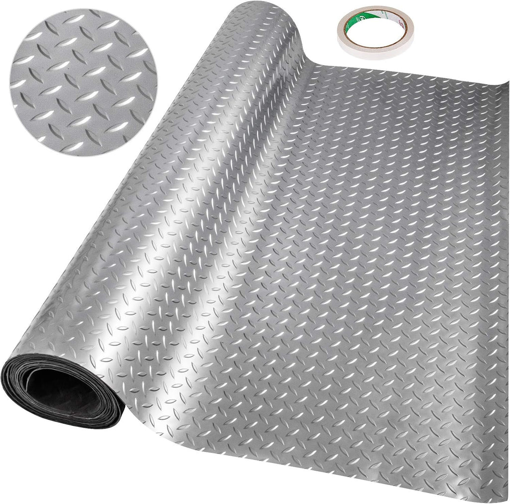 25.5 x 3.6 Ft 2.5mm PVC Garage Floor Mat E334
