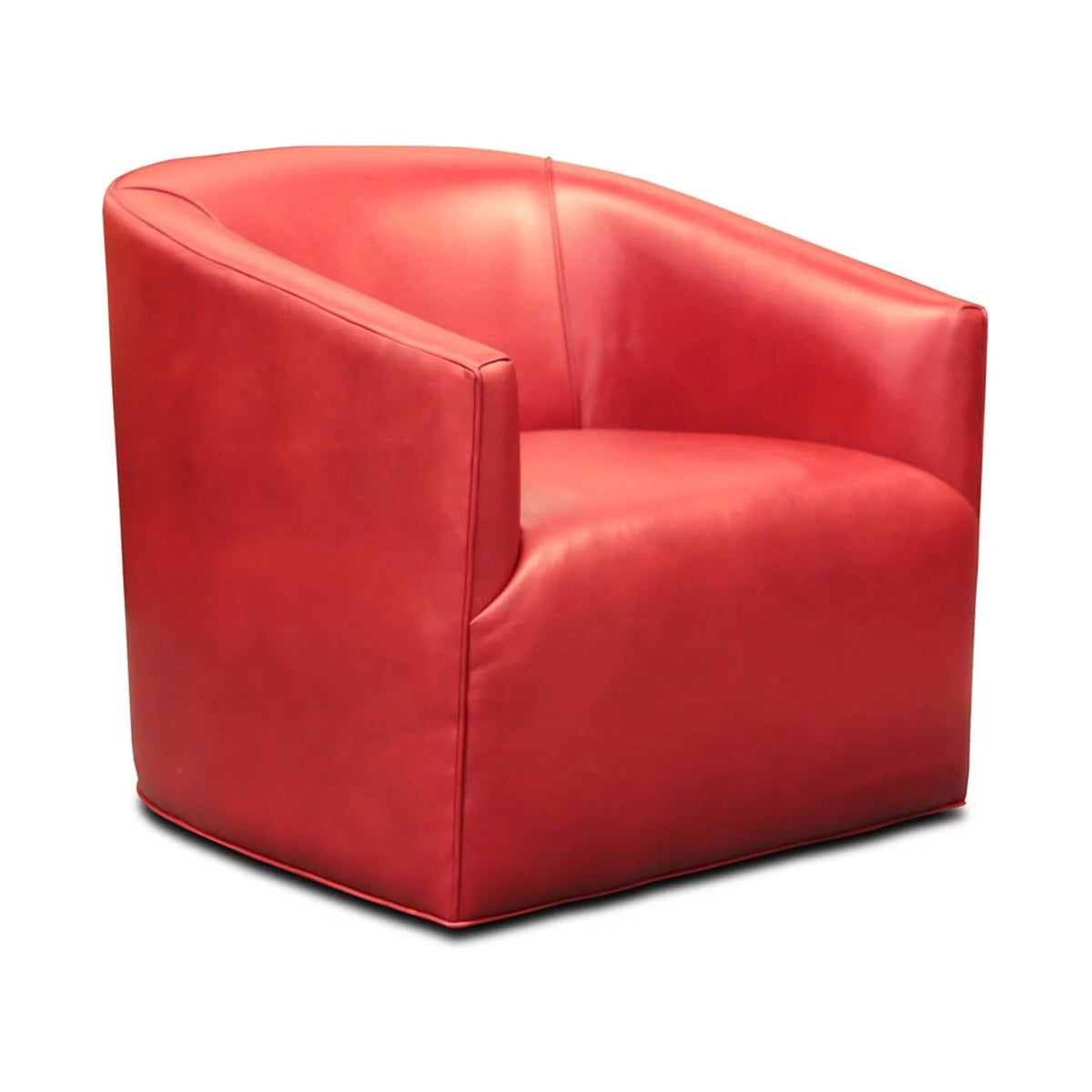 100% Top Grain Leather Swivel Club Armchair F972