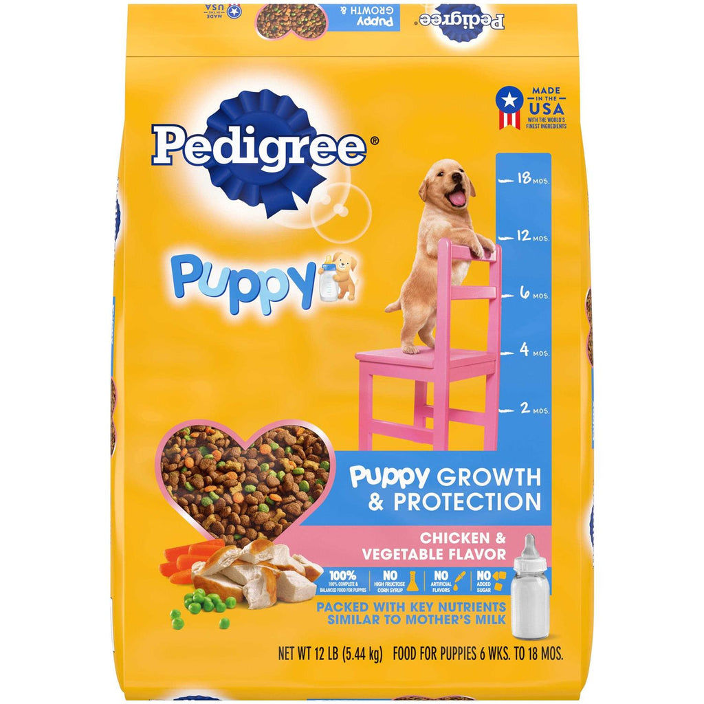 Pedigree Puppy Growth & Protection Dry Dog Food Vegetable Flavor Q467621