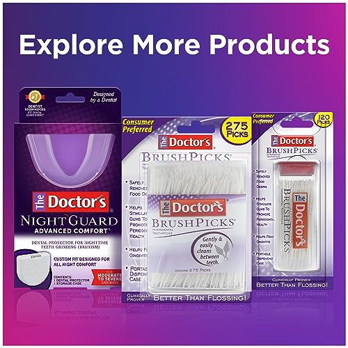Interdental Brushes and Dental Pick 2-in-1, 275 Toothpicks, 4 Pack N444