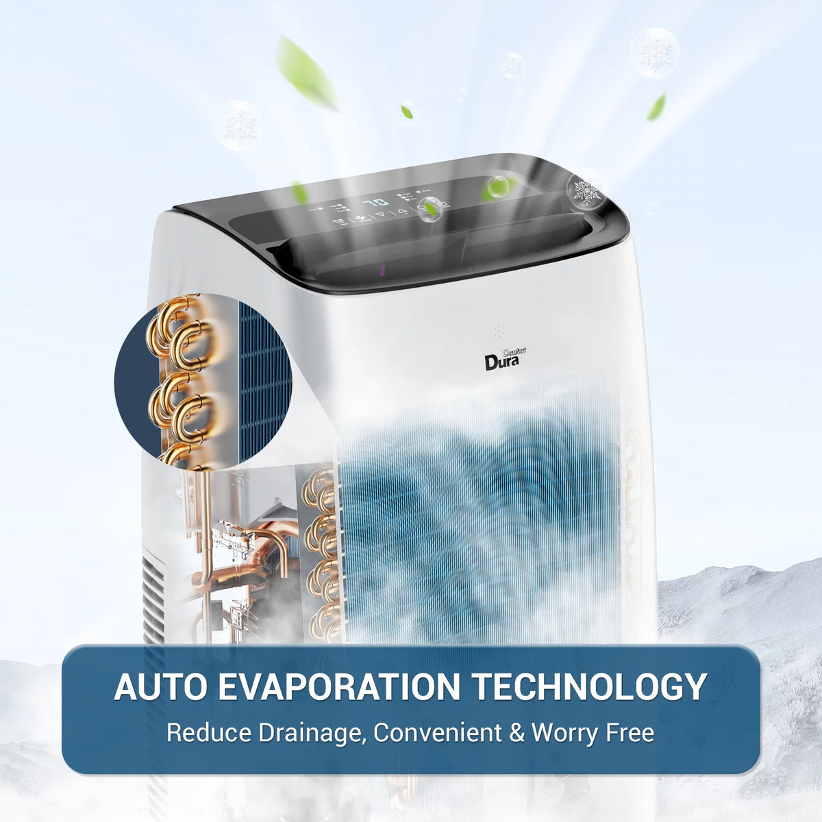 Portable Air Conditioner 10200BTU Dehumidifier Fan Remote Control X8017