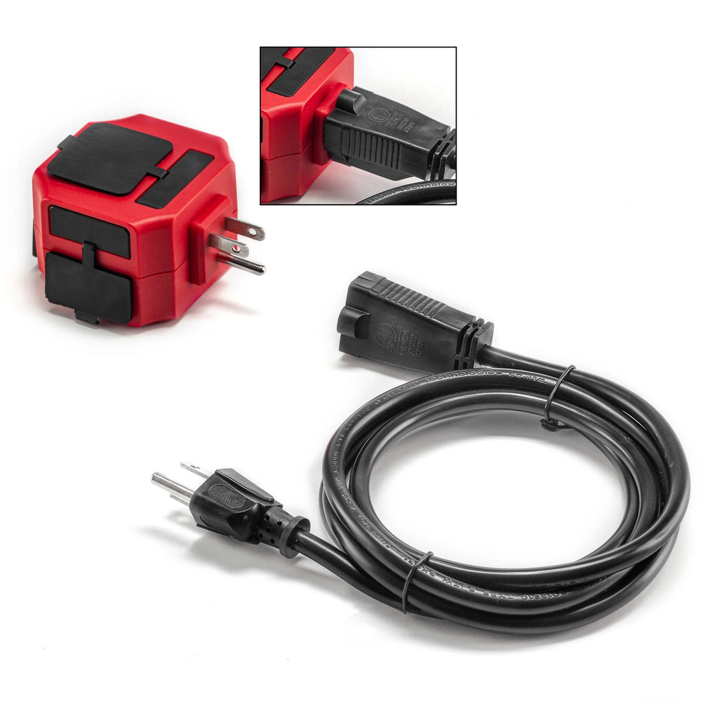 6 Feet 16AWG 3 USB A 1 USB C Power Cord Y917518