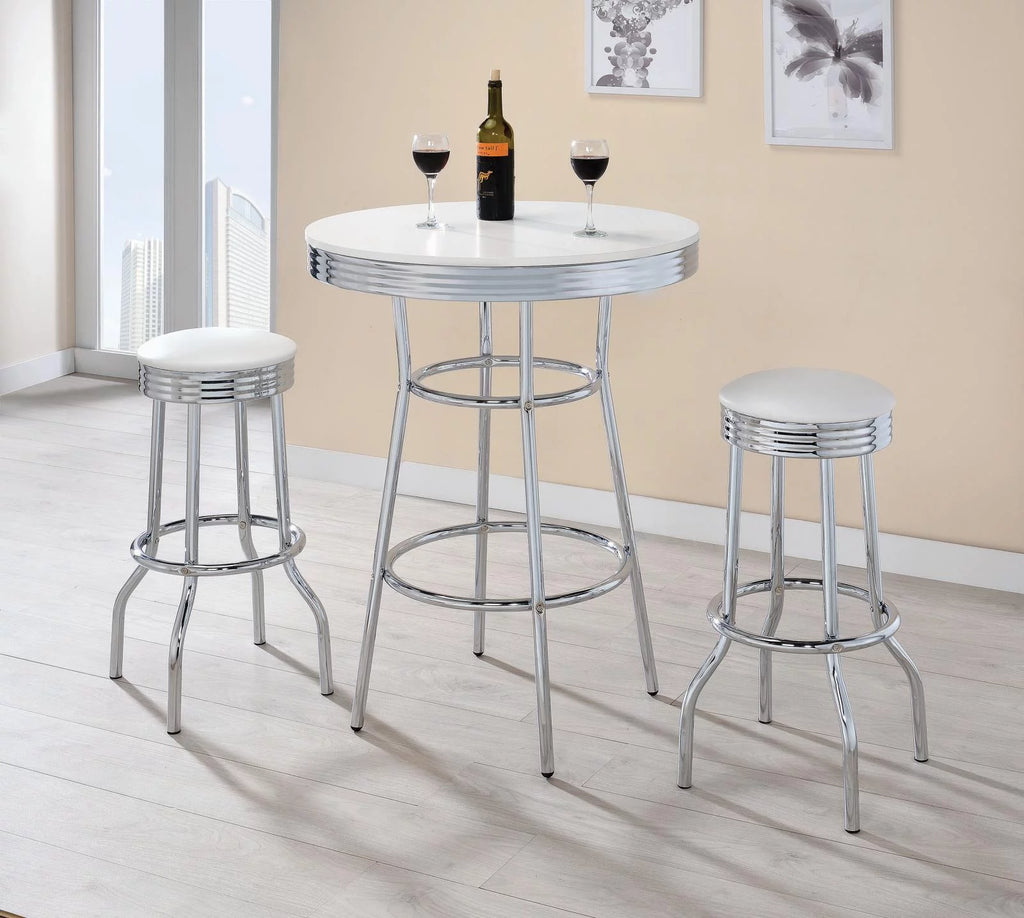 White Retro Bar H79148