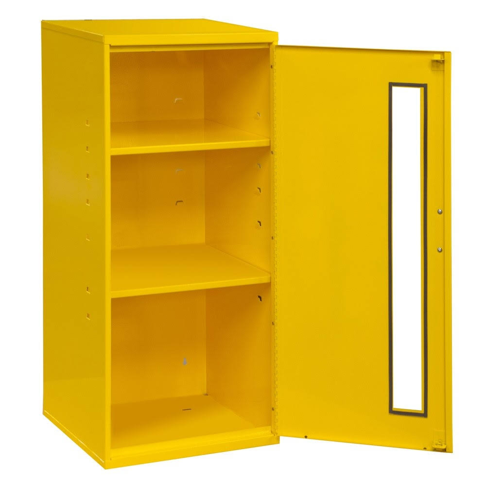 Yellow Steel Spill Control & Respirator Cabinet S693276