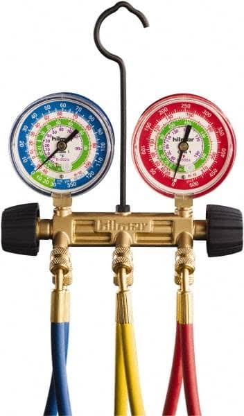 R410A 2-Valve Manifold with Hoses K4234