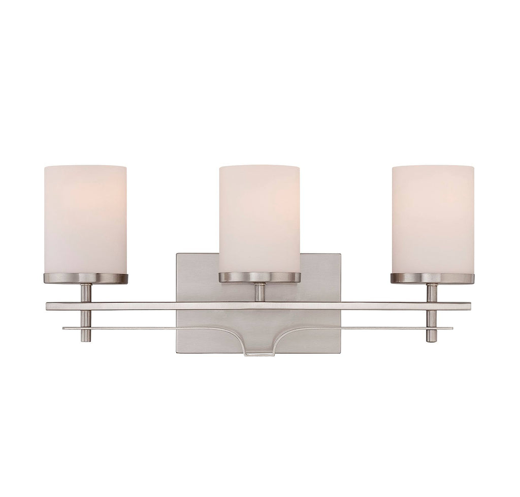 3 Light Bath Bar in Satin Nickel W20226