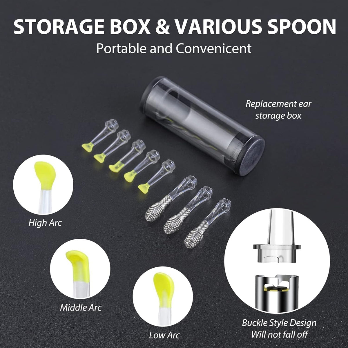 Ear Wax Removal Tool with 1296P Camera and 6 LED Lights M22140