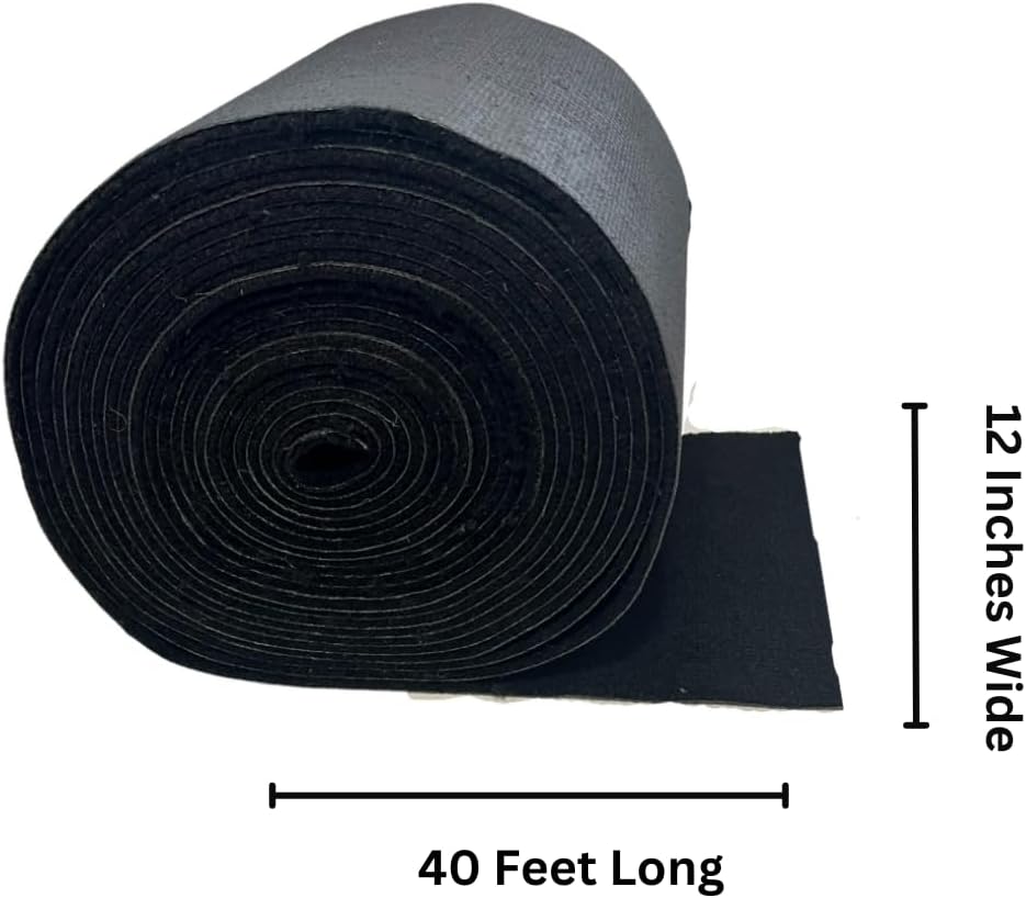 20oz Black Boat Trailer Bunk Carpet B785