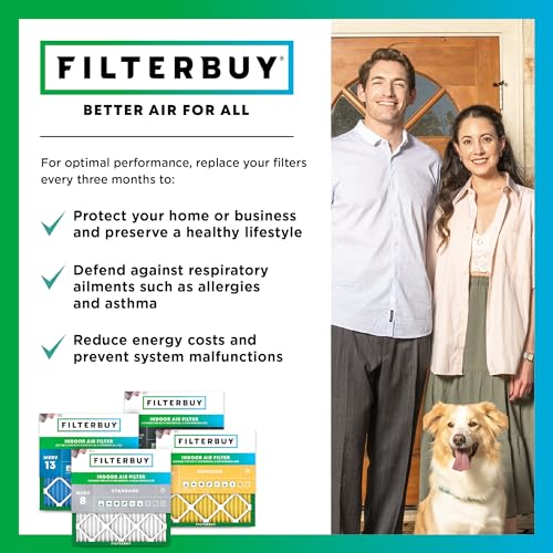 16x25x4 MERV 8 Pleated HVAC Air Filter 2-Pack V81811