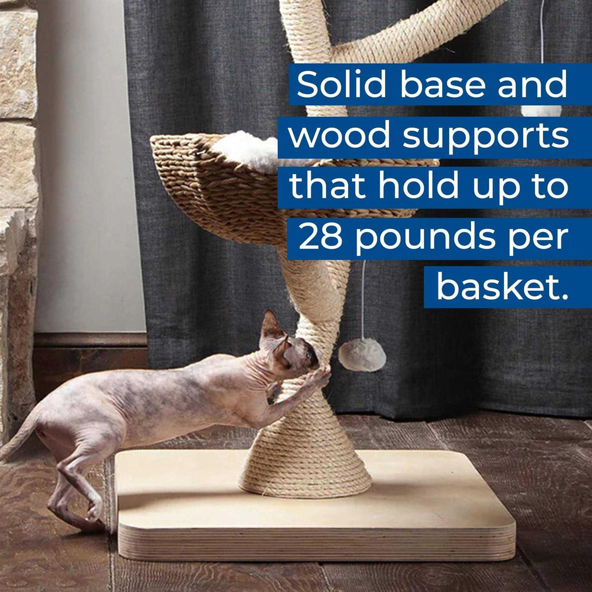 Modern Cat Tree Elevated Tower R826978