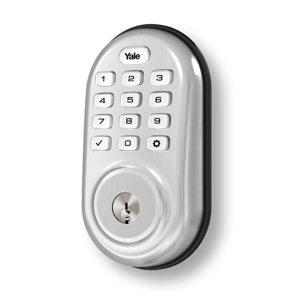 Satin Nickel Finish Push Button Deadbolt with Bluetooth N8114