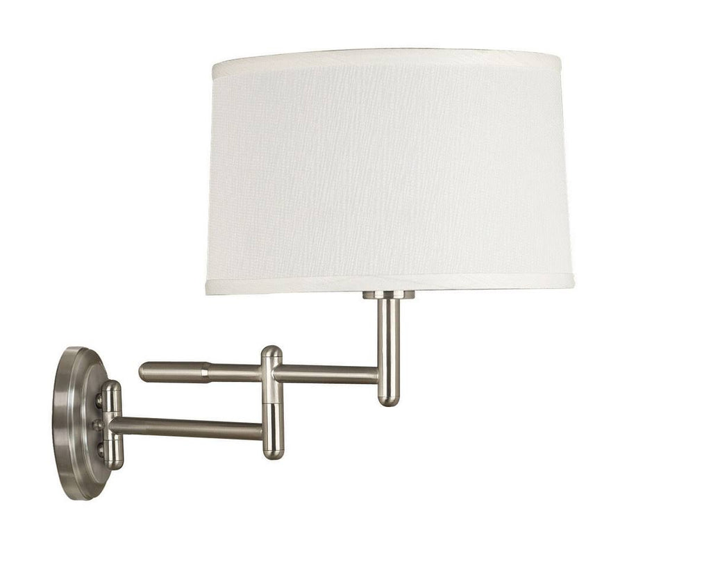 Brushed Steel Wall Swing Arm Lamp T26469