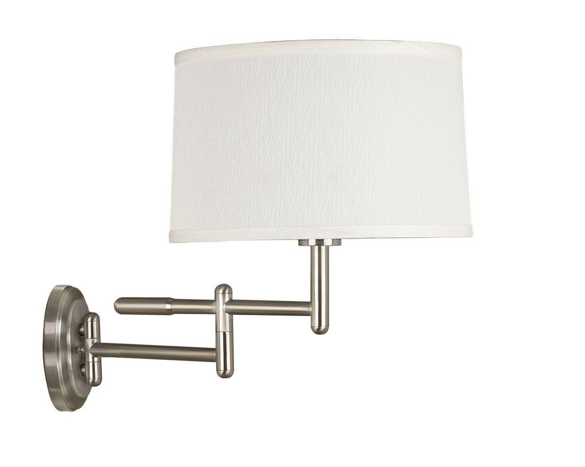 Brushed Steel Wall Swing Arm Lamp T26469