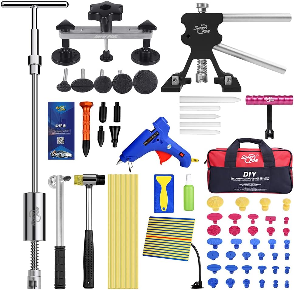 Paintless Dent Repair Kit with Bridge Dent Puller S958881