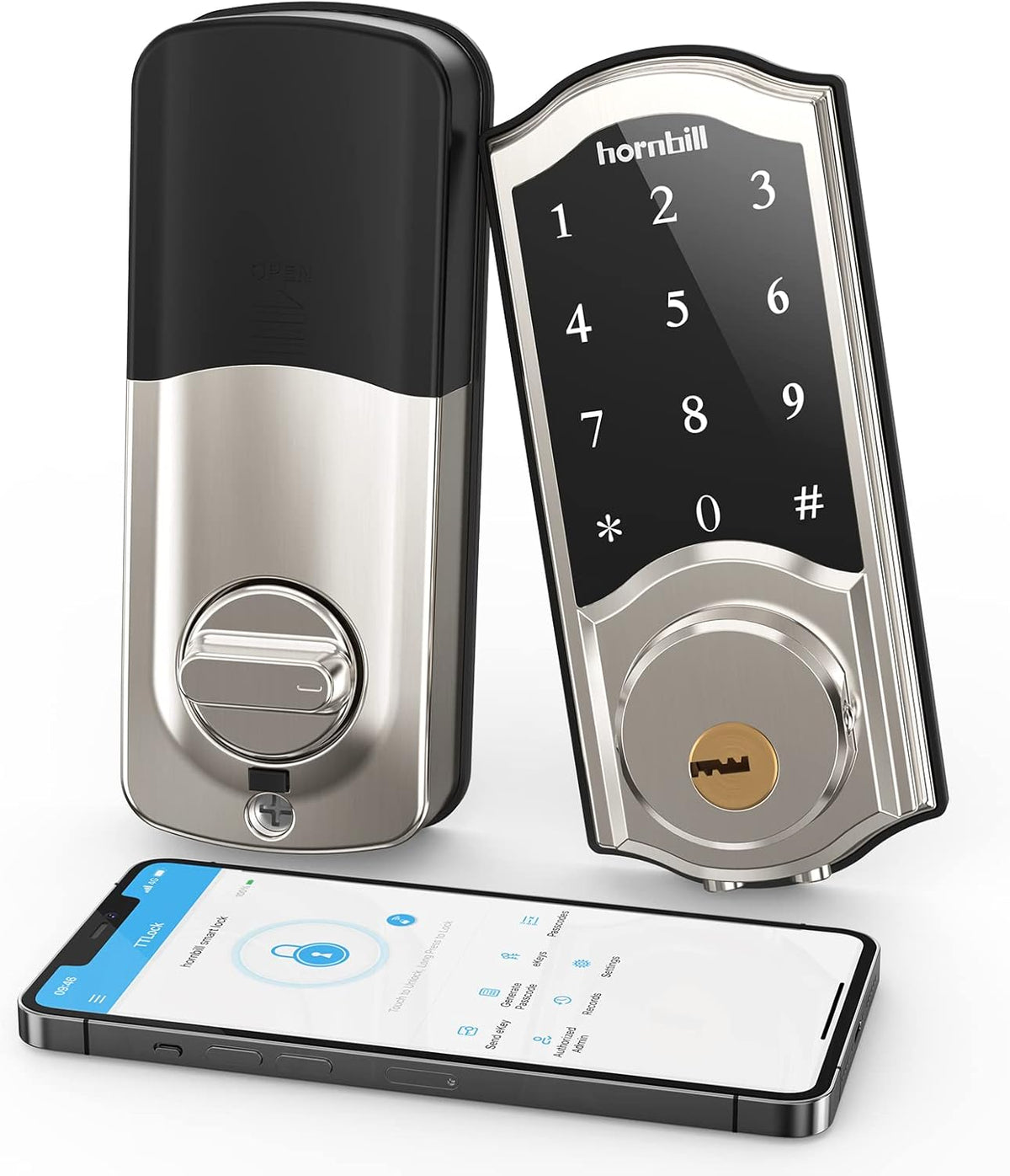 Smart Lock Keyless Entry Keypad Deadbolt with App Control Q182203