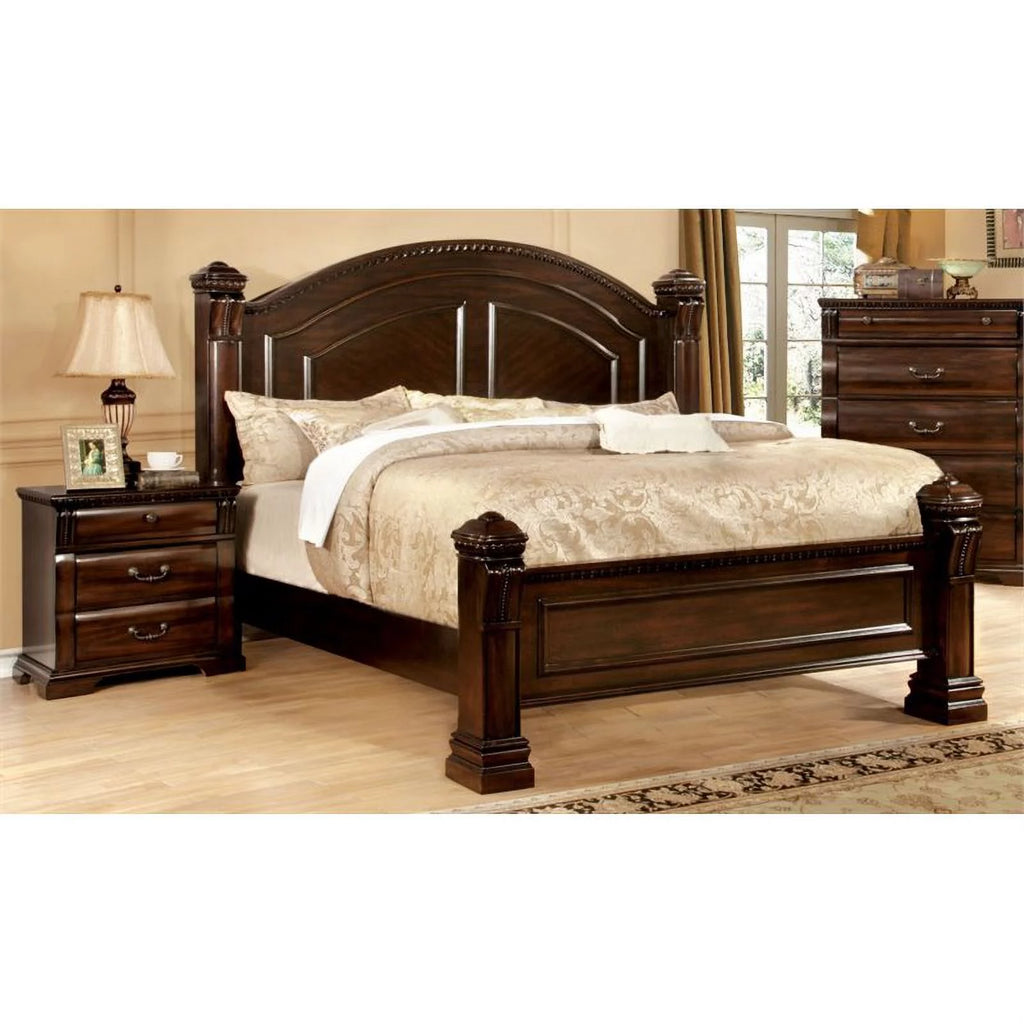 3pc Cherry Solid Wood Bedroom Set King T12325