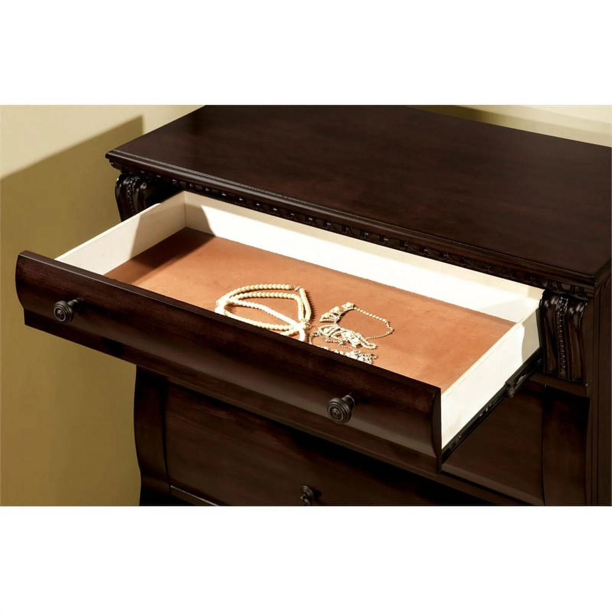 3pc Cherry Solid Wood Bedroom Set King T12325