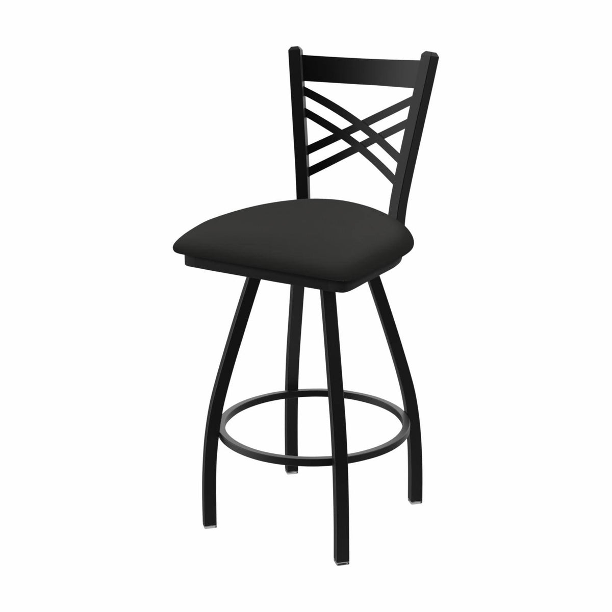 25x22 Swivel Counter Stool with Pewter Finish and Iron Seat K647