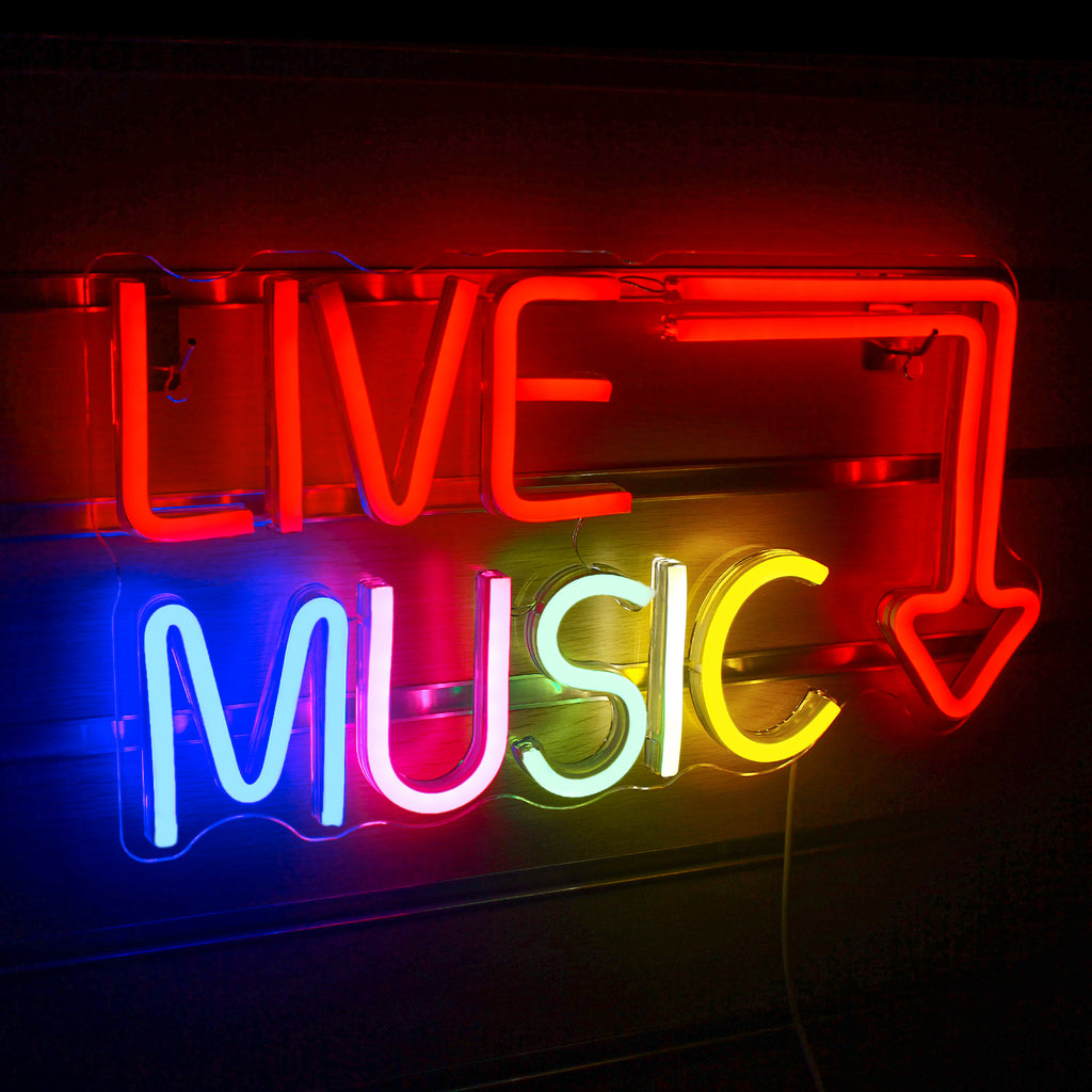 LED Neon Light Signs for Bedroom Music Studio P1853