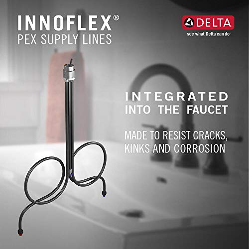 Matte Black 1 Hole Bathroom Faucet with Push-Pop Drain F86095