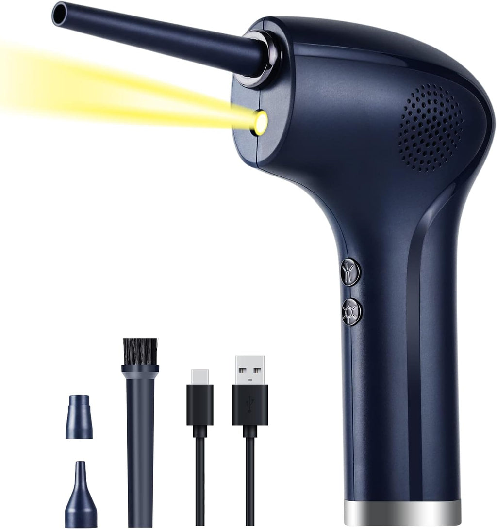 Cordless Electric Air Duster with LED Light, 37000 RPM, 6000 mAh, Pack of 2 G266760