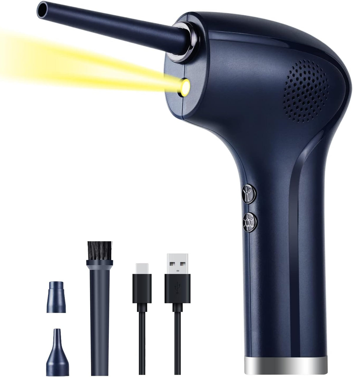 Cordless Electric Air Duster with LED Light, 37000 RPM, 6000 mAh, Pack of 2 G266760