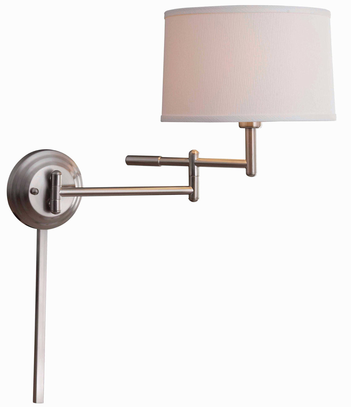 Brushed Steel Wall Swing Arm Lamp T26469