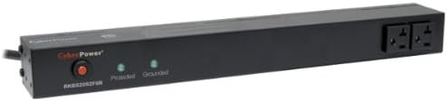 Rackbar Surge Protector 20A 12 Outlets 1U Rackmount I6175