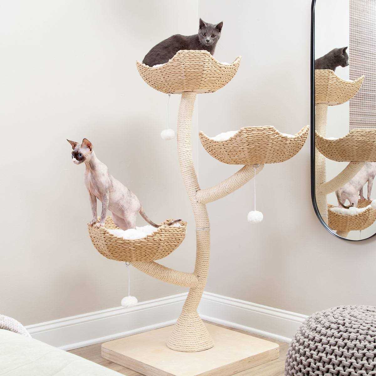 Modern Cat Tree Elevated Tower R826978