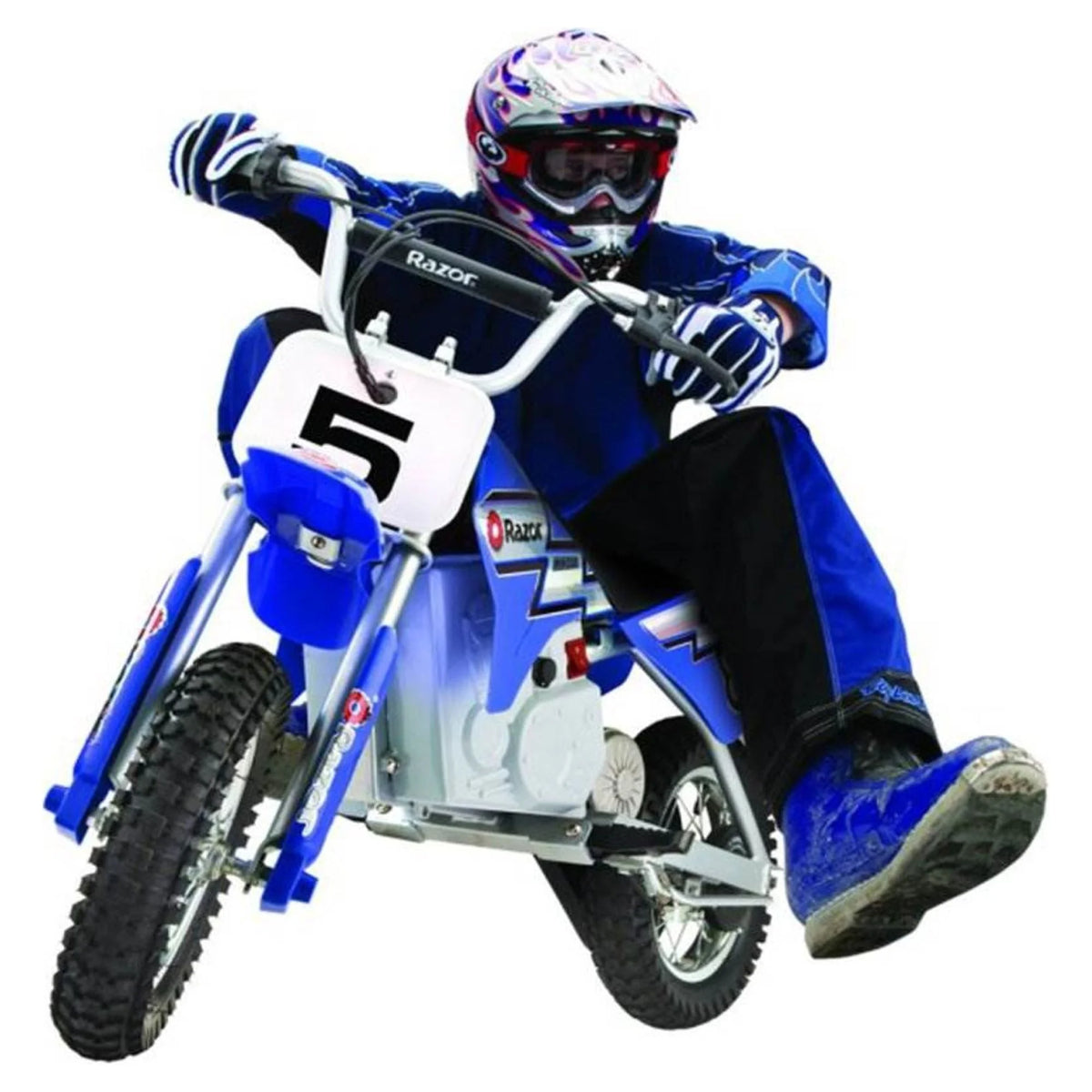 Blue 24V Miniature Electric Dirt Bike L55944