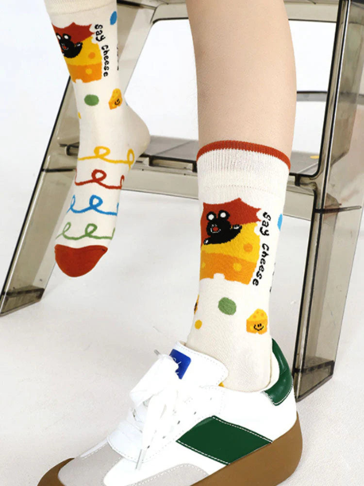 Black Bear Cotton Socks N2276