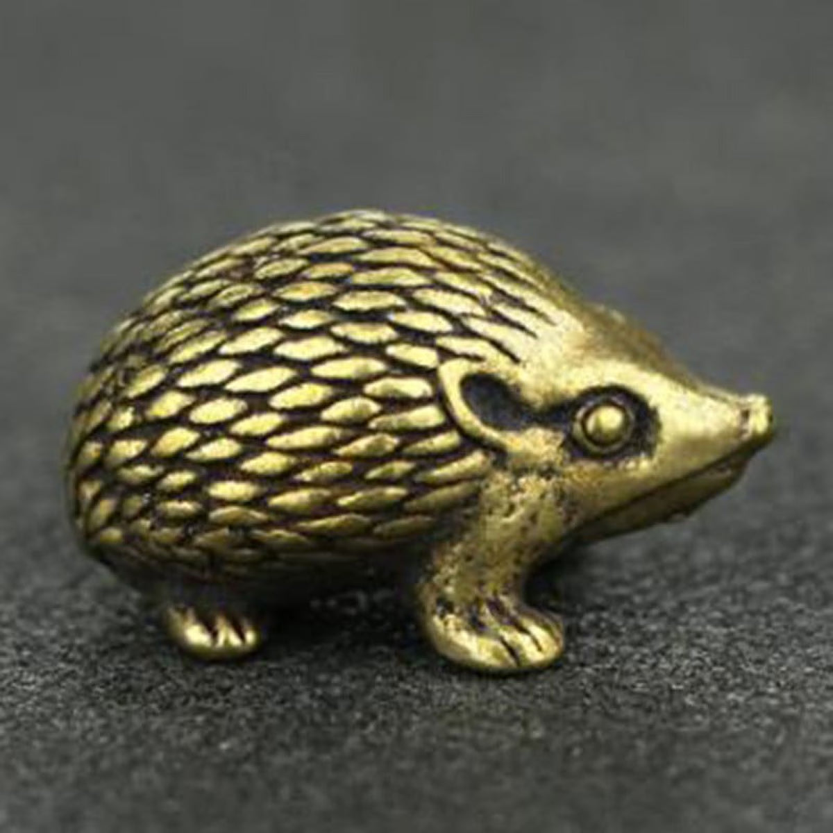 Brass Hedgehog Statue Home Decor Ornaments I66802