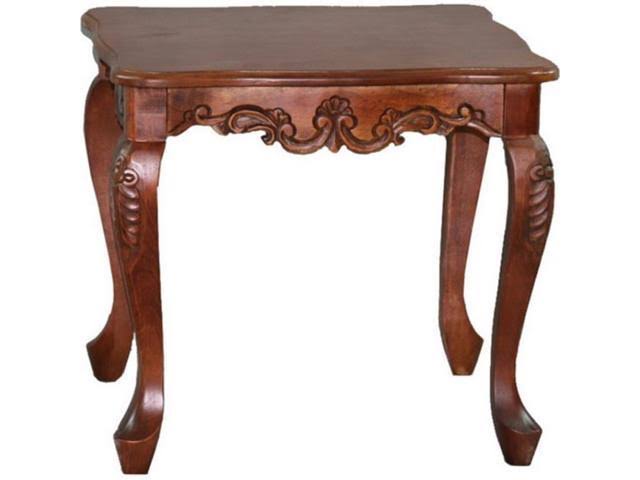 Walnut Carved End Table G1984