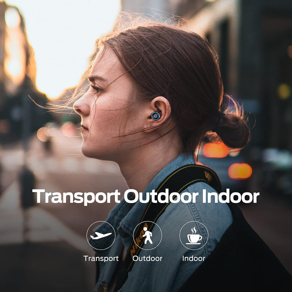 Wireless Earbuds with Rotating Metal Charging Case, 8 Hours Playback, Pack of 2 E565774