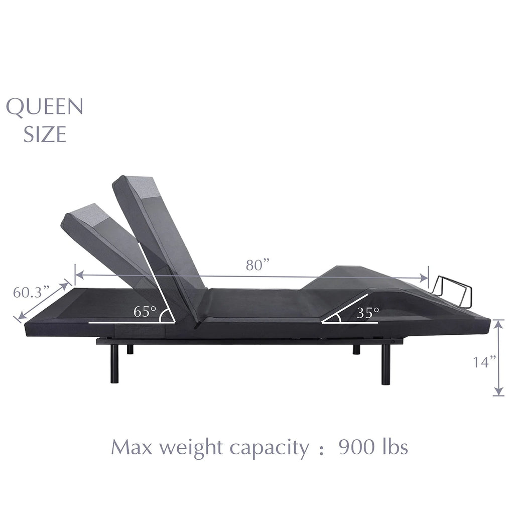 Queen Size Adjustable Bed with Wireless Remote S403791