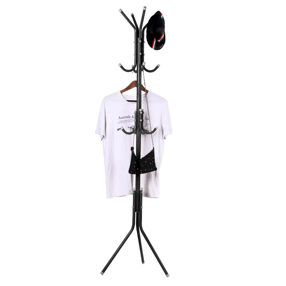 Stainless Steel Coat Rack with 12 Hooks Q623
