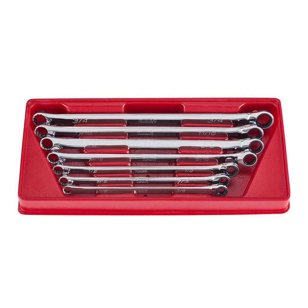 7 Piece SAE Double Box Ratcheting Wrench X933