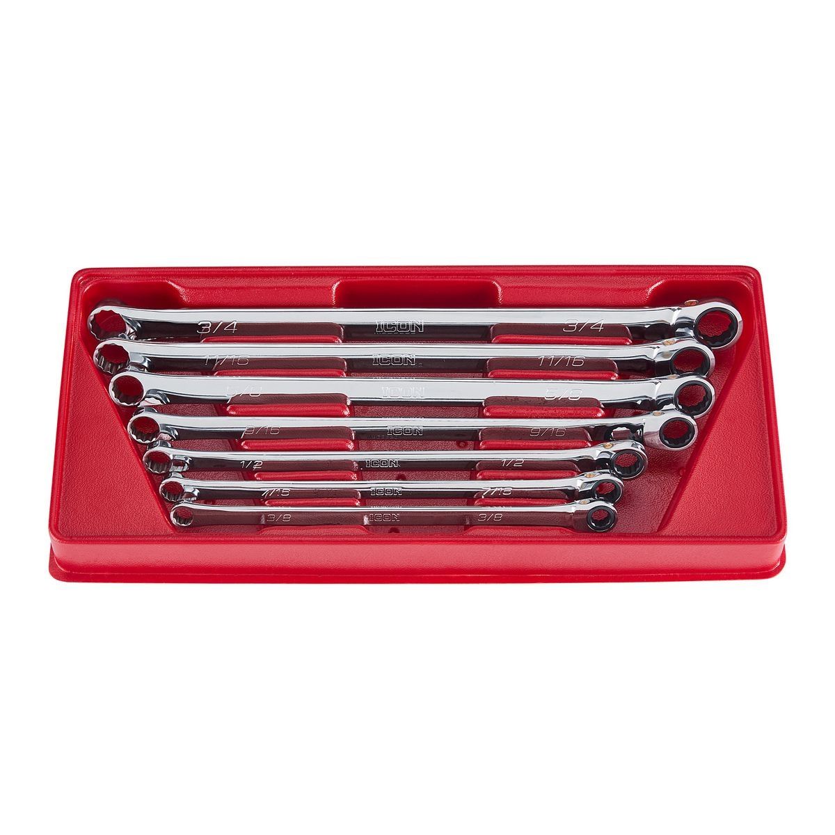 7 Piece SAE Double Box Ratcheting Wrench X933