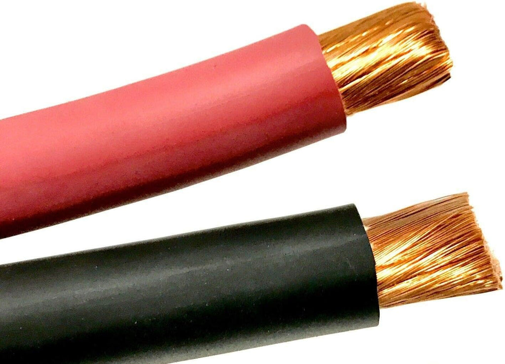 6 Gauge Pure Copper Flexible Cable Wire 20 ft Black 20 ft Red Q61204