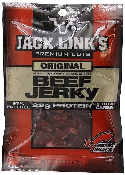 Beef Jerky, Original, 1.5-Ounce Bags (Pack of 10) U303118