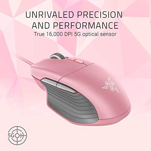 Quartz Pink Wired Optical Gaming Mouse Q482802